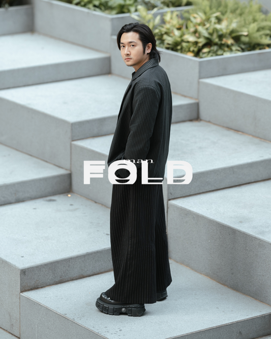 韓系深灰短版直間西裝外套 落肩版型 復古紳士風