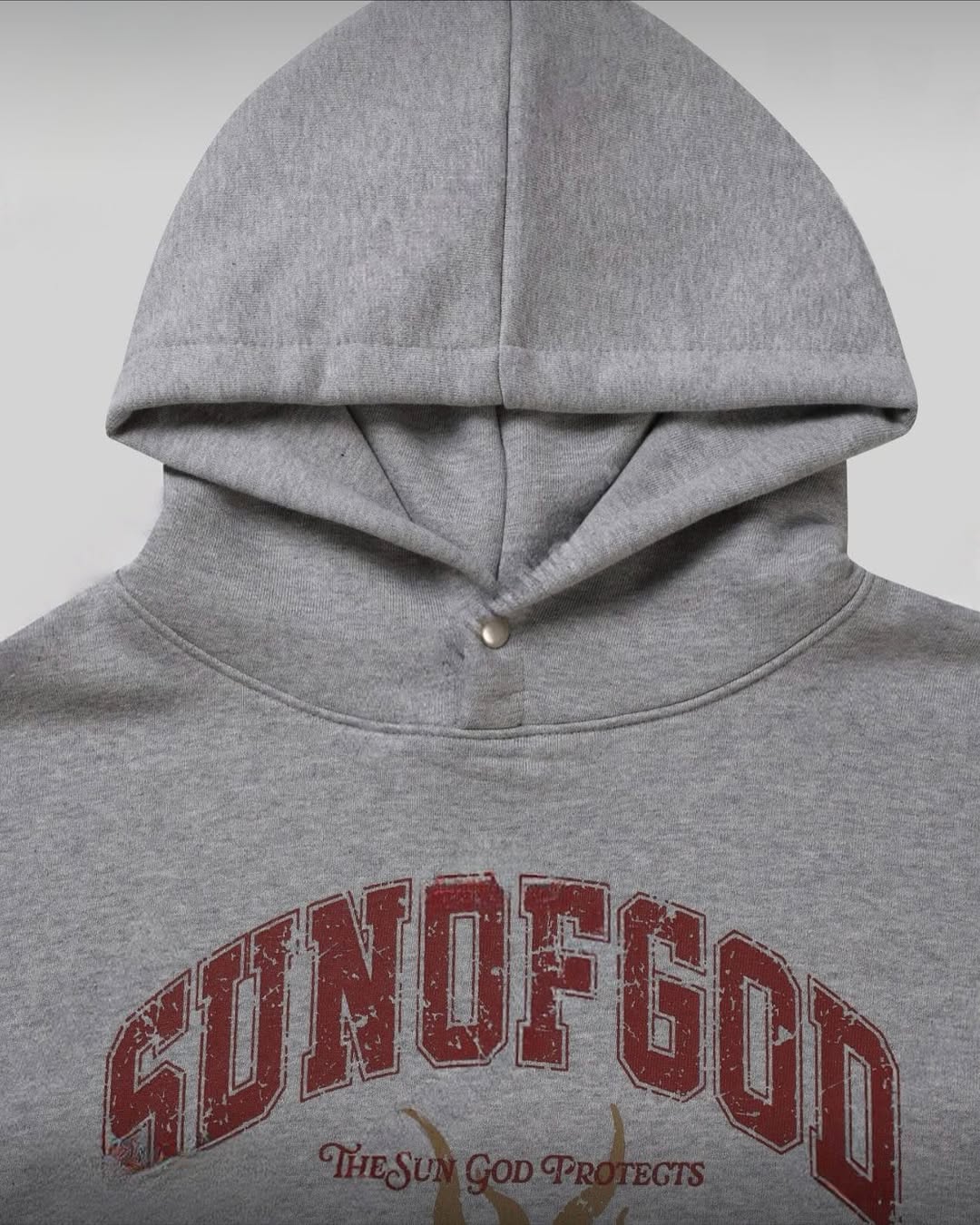 韓系圖騰印花連帽衛衣 寬鬆落肩